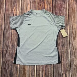 Nike Soccer Jersey Top Womens XL Strike 2 Gray Black CW3555-012 Striker Football